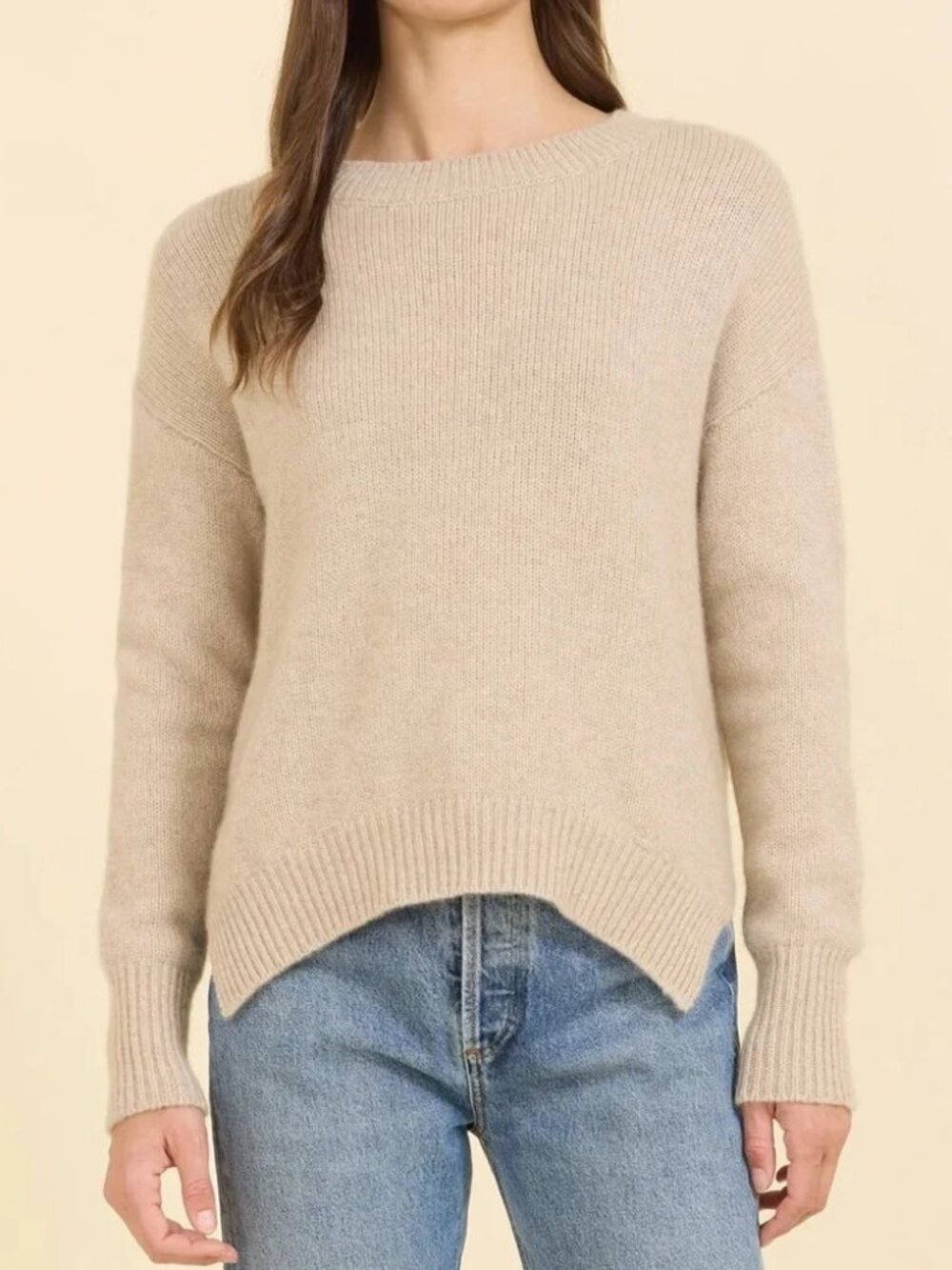 One Grey Day Lyle Cashmere Pullover